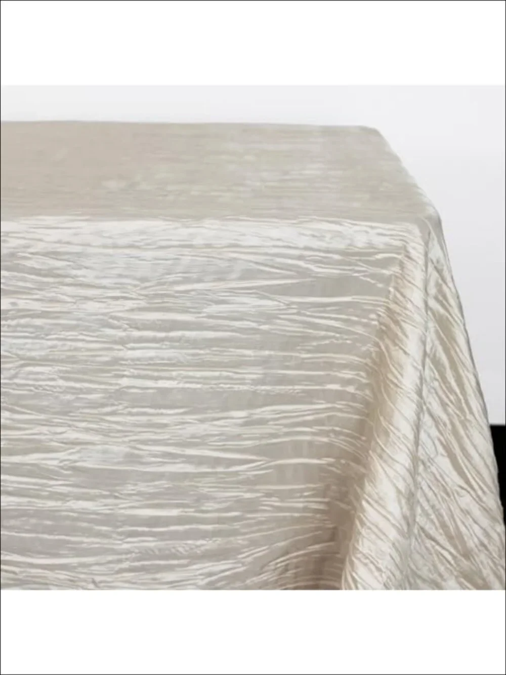 Crinkle Taffeta Tablecloth 90x156 Rectangular for Wedding